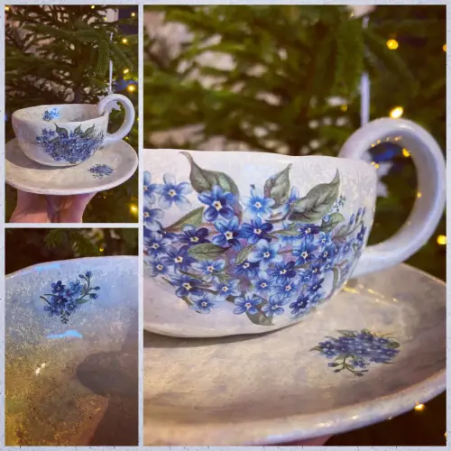 Teetass alustaldrikuga